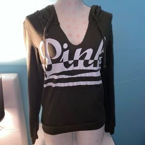 Victoria Secret Pink Olive Green Pullover